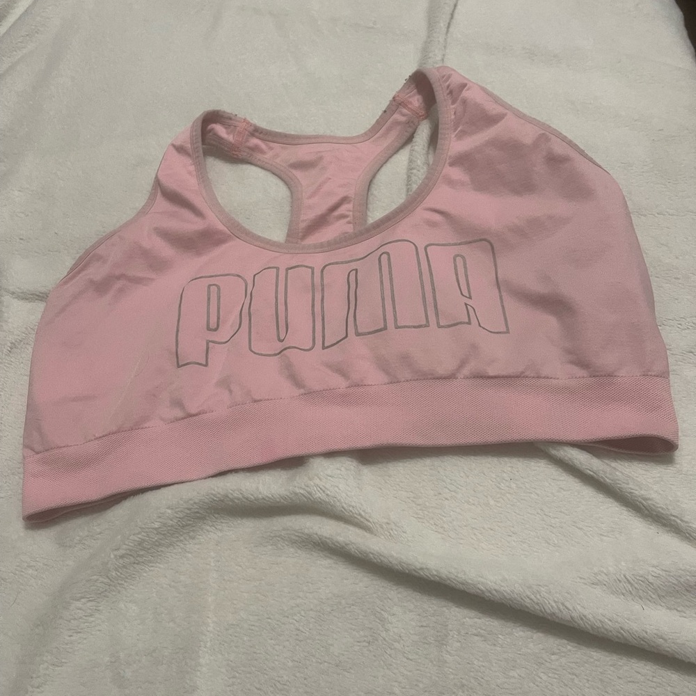 Puma Women's Blush Pink Sports Bra